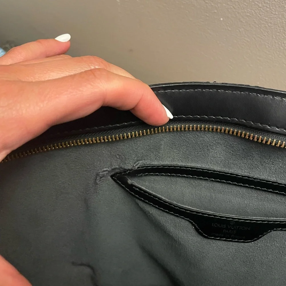 LV Saint Jacques Black Epi Leather Tote Bag *Louis Vuitton* - Picture 9 of 11